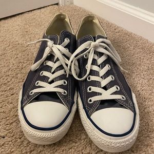 Navy Converse All Star Low Tops